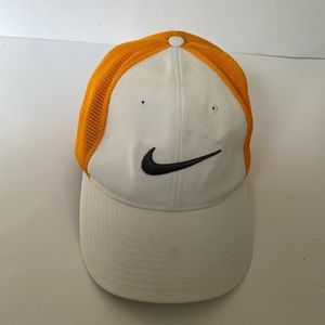 Nike golf tennis orange/ white face cap….